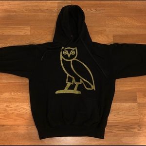 OVO, OG owl hoodie all black, Drake hoodie